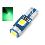 Led bulb 3 smd 3030 socket T5, green color, for dashboard and center console